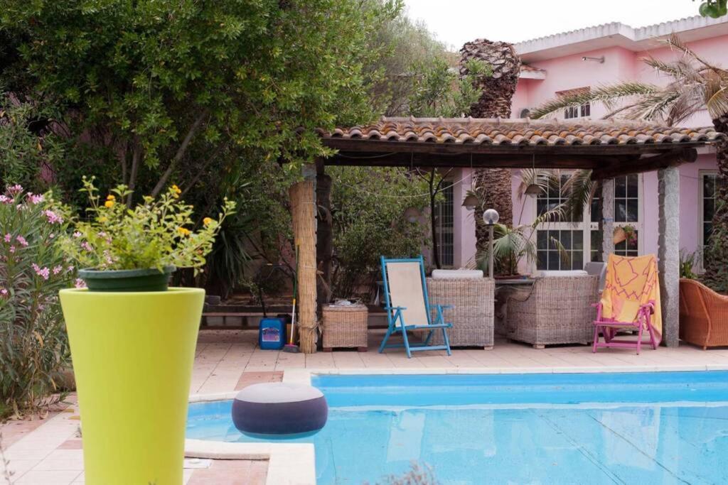 Big Relax Apartment With Swimming Pool And A Peaceful Garden In A Private Villa Sestu Exterior photo